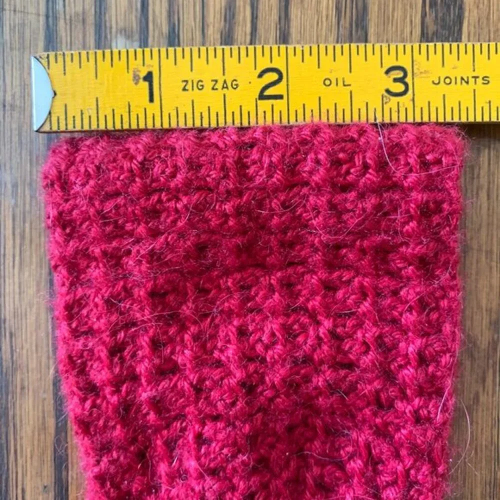 Handmade Crochet‎ Twist Headband Ear Warmer Red Knit Winter Accessory
